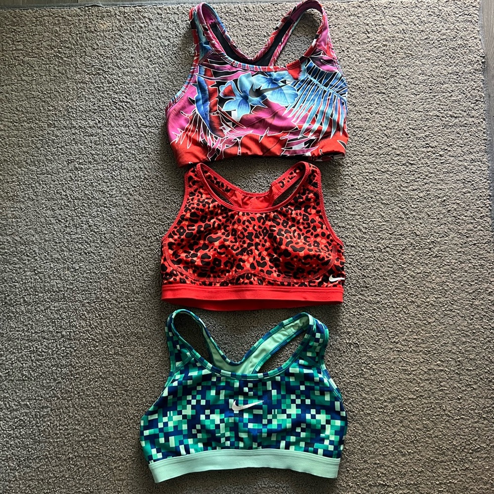 THREE Nike Sports Bras